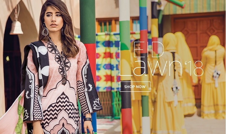Cross Stitch Eid Lawn 2018 Collection For Pakistani Women